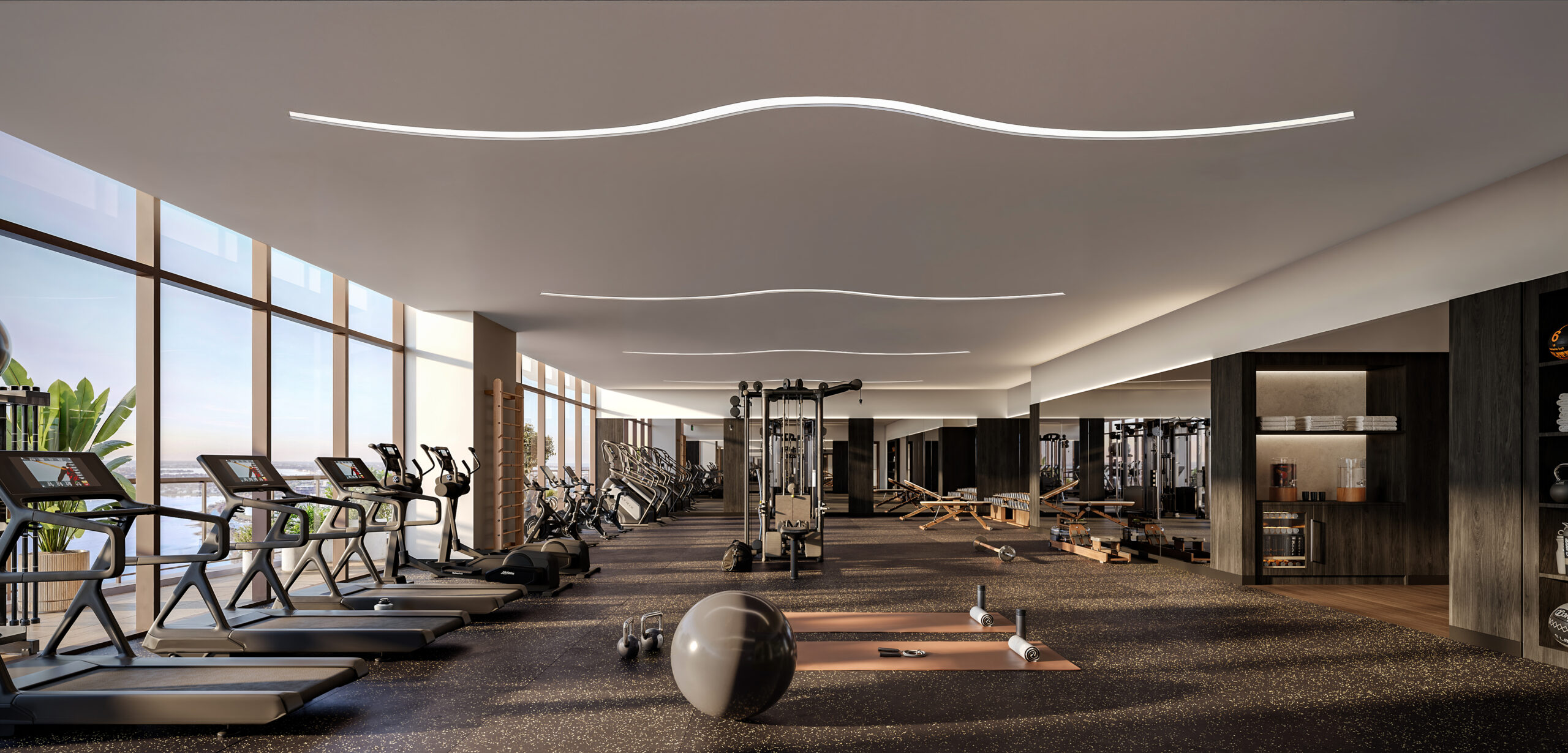 The Berkeley, West Palm Beach — Gimnasio (proyección artística)