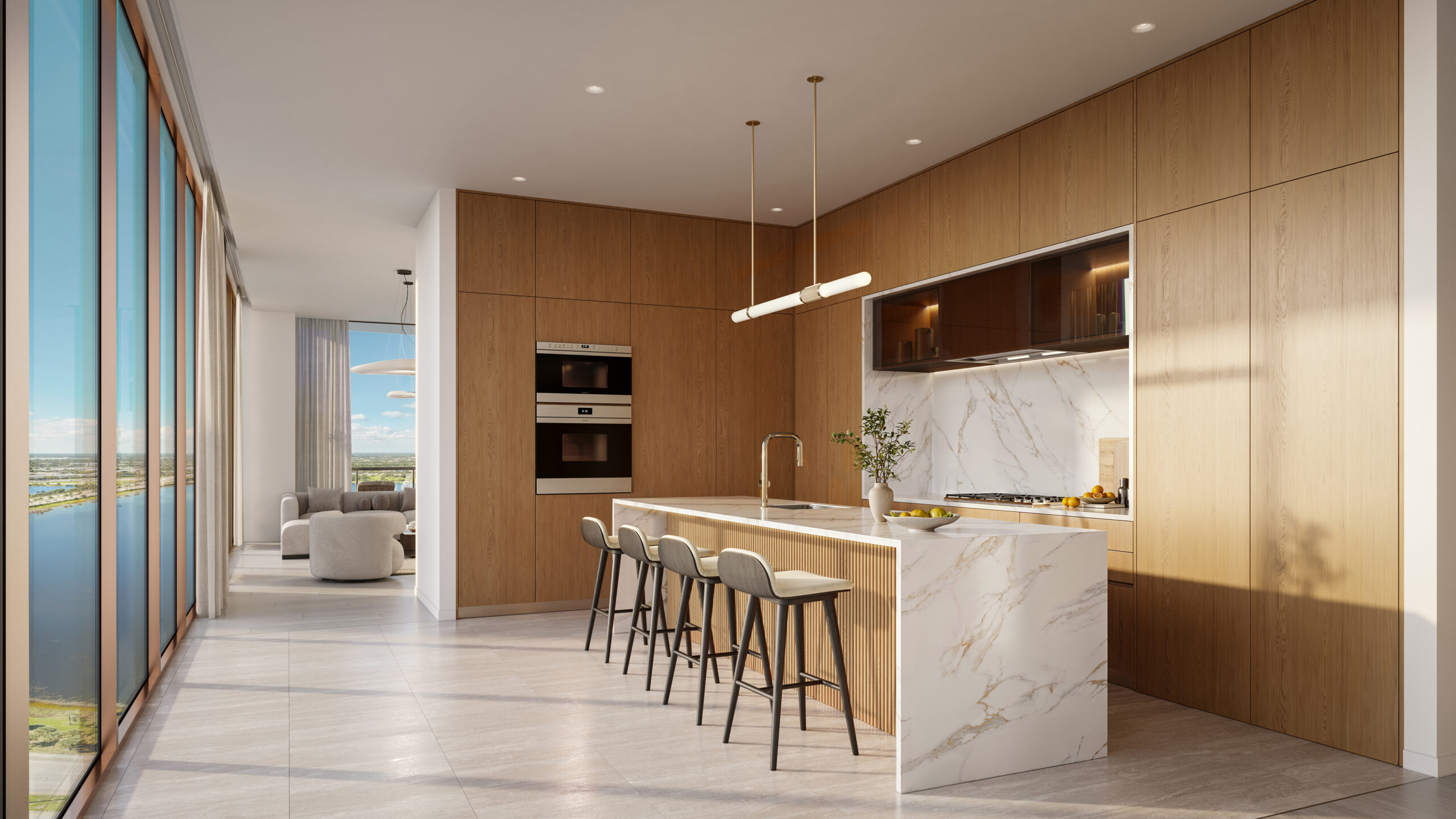 The Berkeley, West Palm Beach — Cocina (proyección artística)