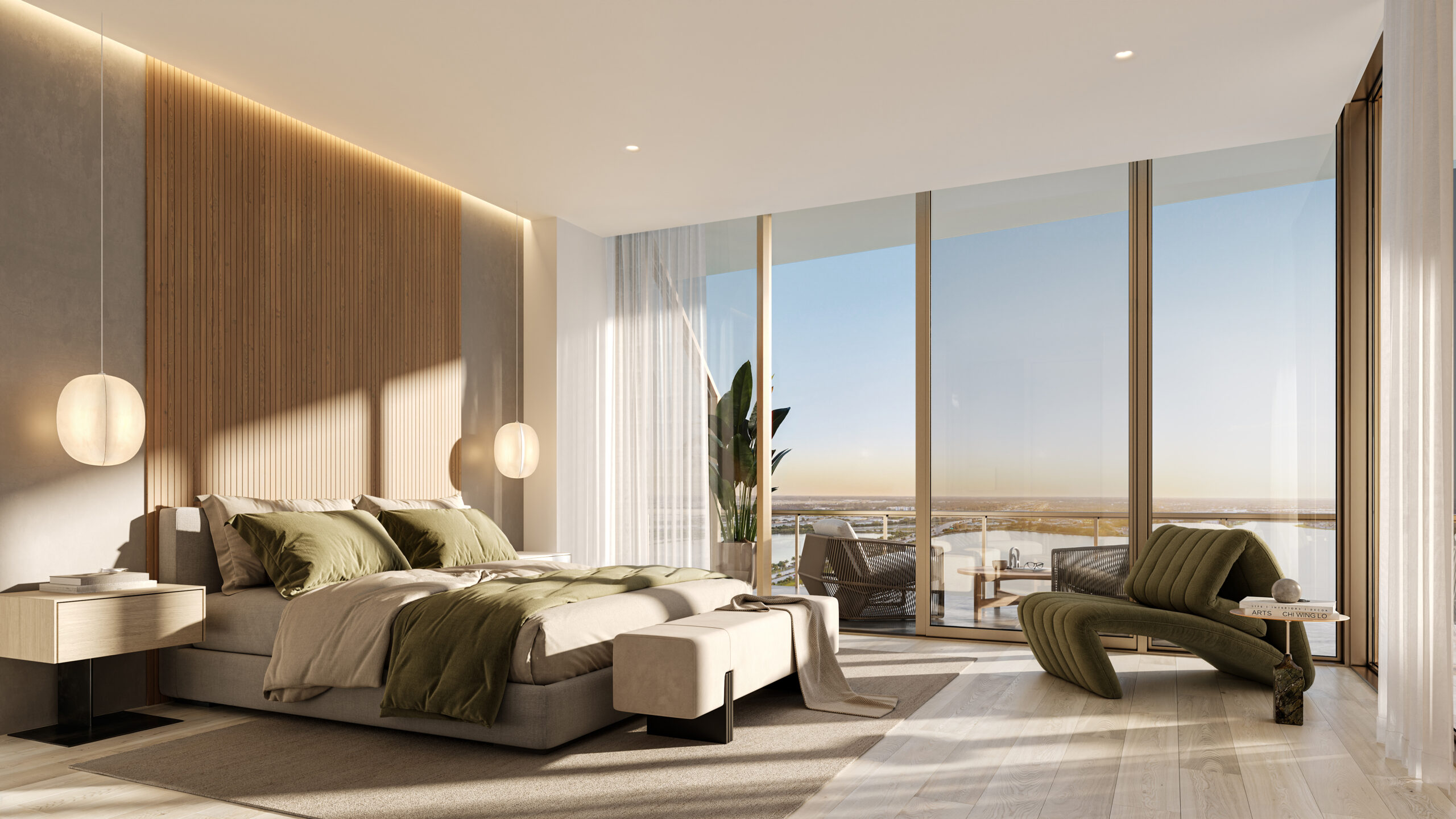 The Berkeley, West Palm Beach — Suite principal (proyección artística)