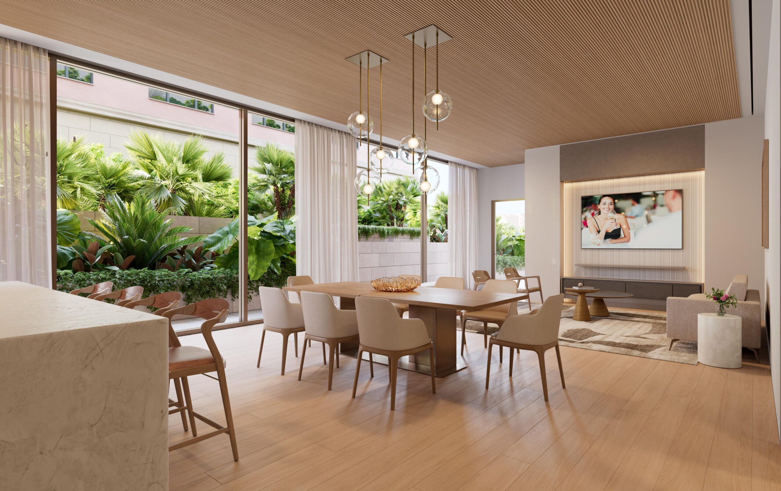 Glass House, Boca Raton — Palmetto Lounge (artist's rendering)
