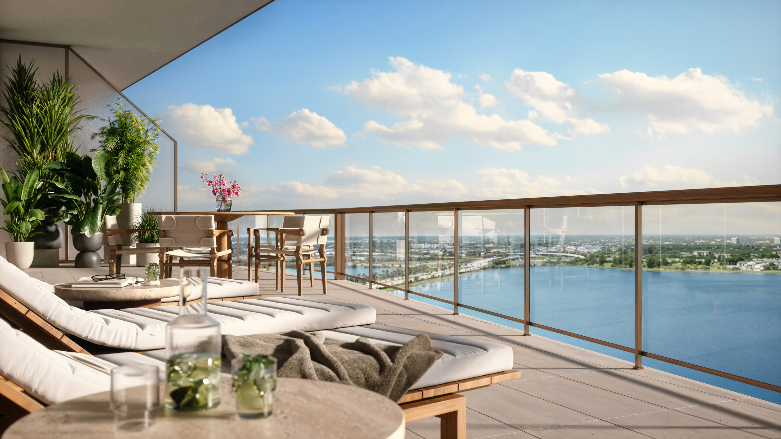 The Berkeley, West Palm Beach — Terraza (proyección artística)