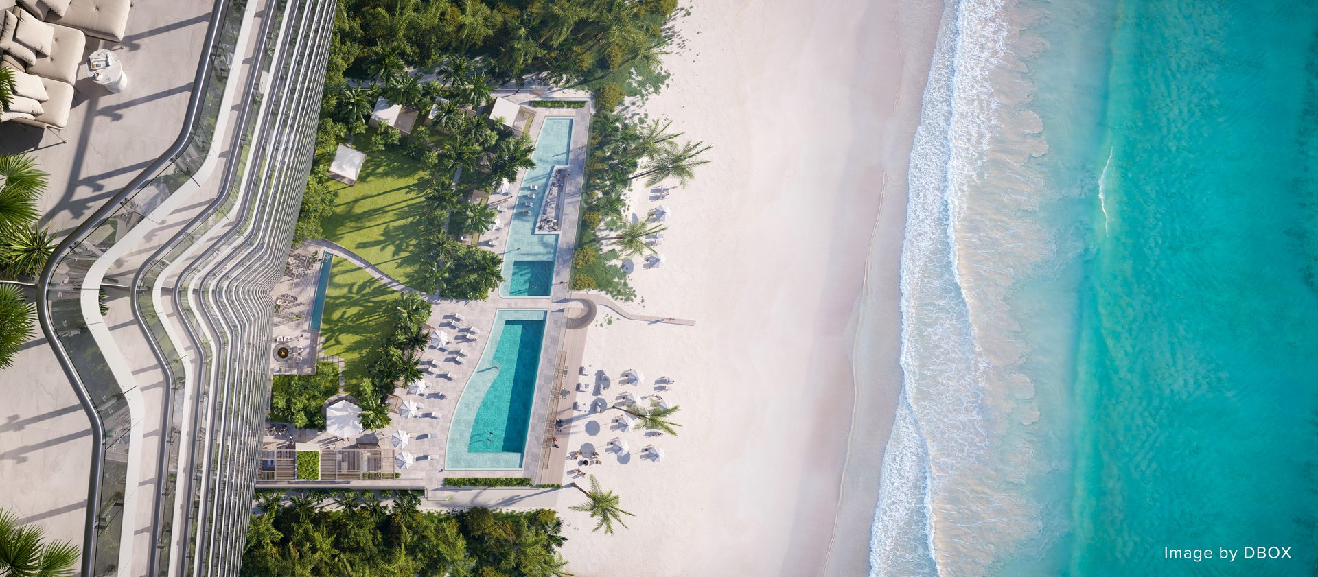 Ritz-Carlton Residences, Palm Beach Gardens — The Beach Tower Birdseye View (artist's rendering)