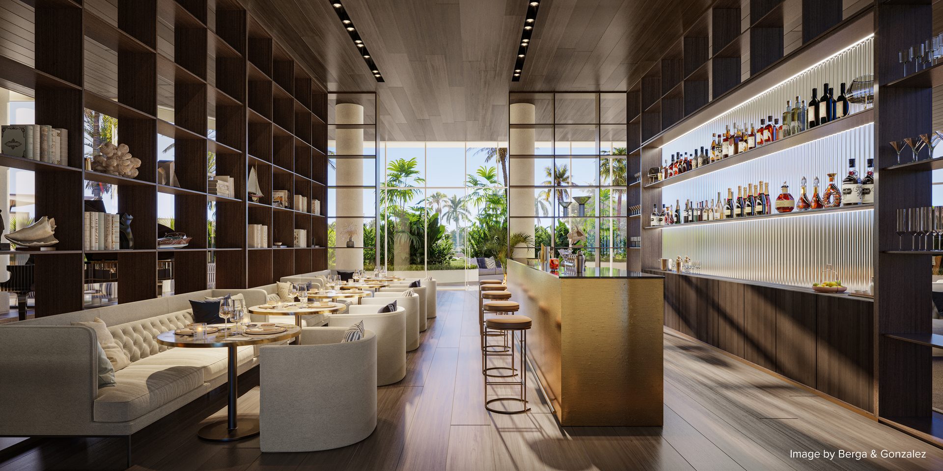 Ritz-Carlton Residences, Palm Beach Gardens — The Marina Tower Bar & Lounge (artist's rendering)